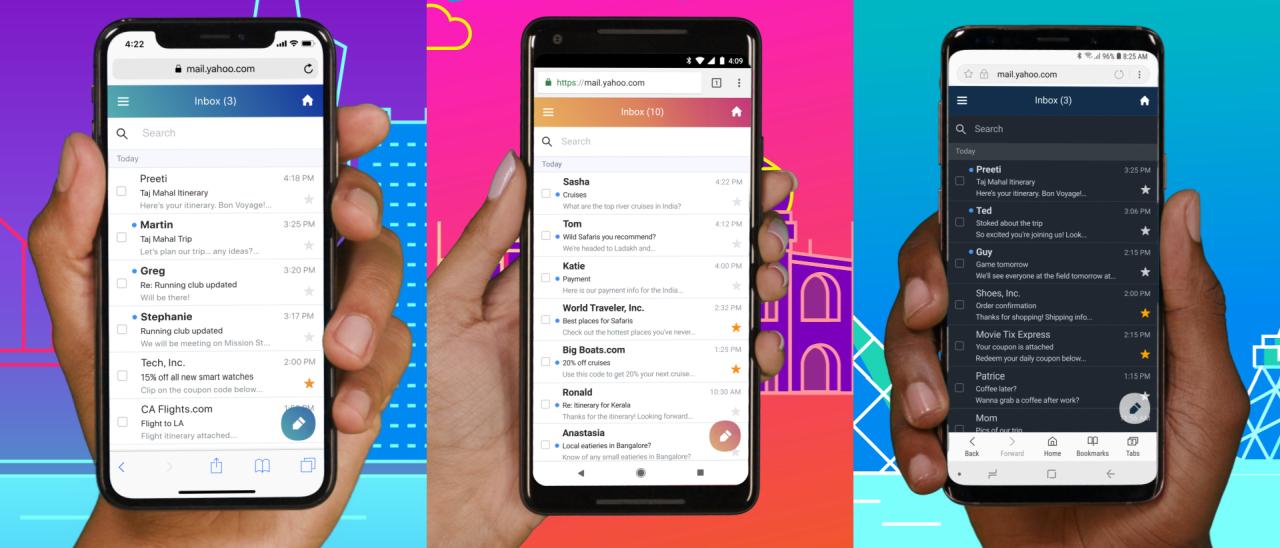 Yahoo Mail, nuova web app e versione Android Go