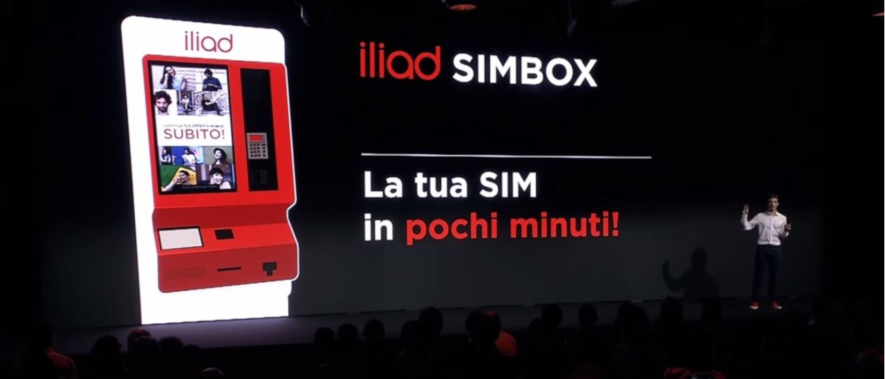 Simbox Iliad arrivano anche al mare