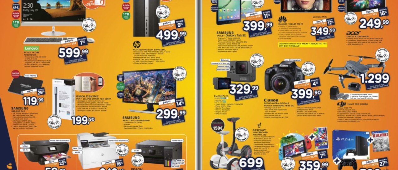 Volantino Unieuro, in regalo una bicicletta