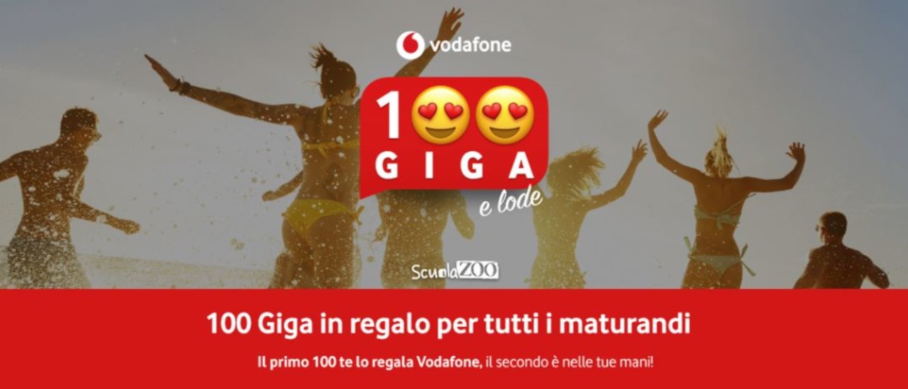 Vodafone, 100 Giga per i maturandi