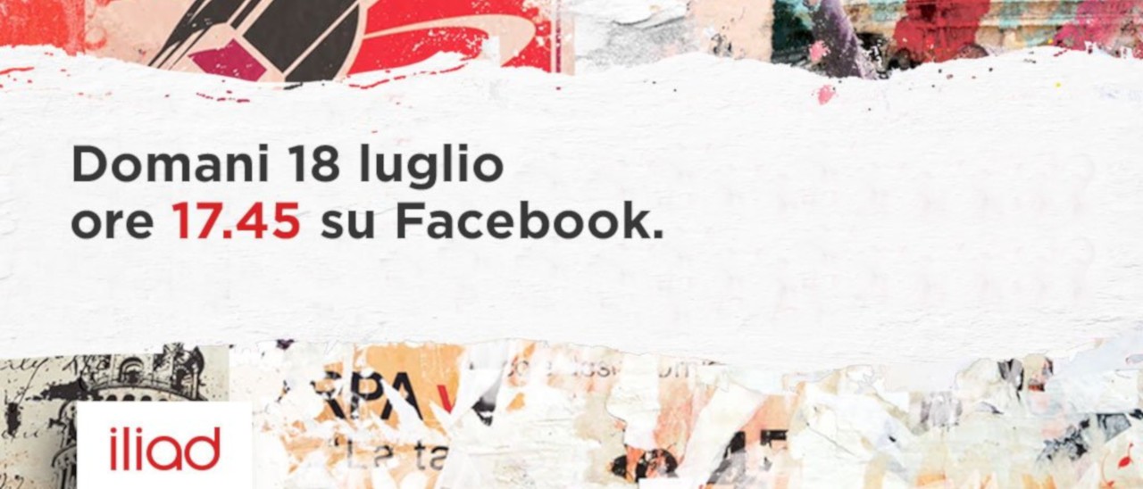 Iliad, in diretta su Facebook alle 17.45