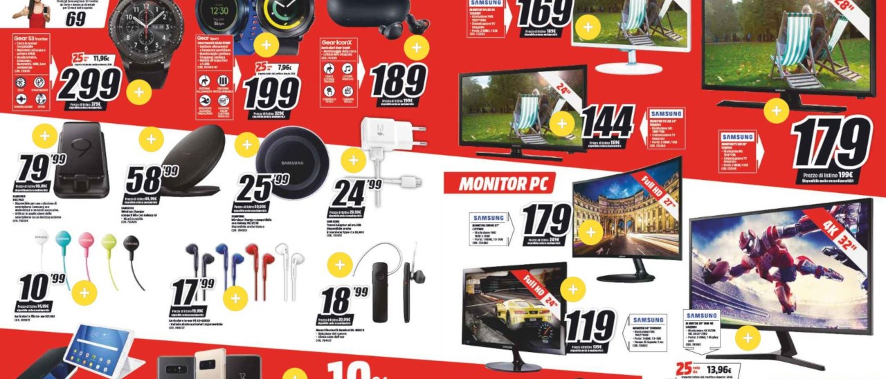 MediaWorld, arrivano i Samsung Days