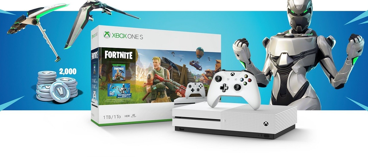 Fortnite, bundle con Xbox One S e crossplay su PS4