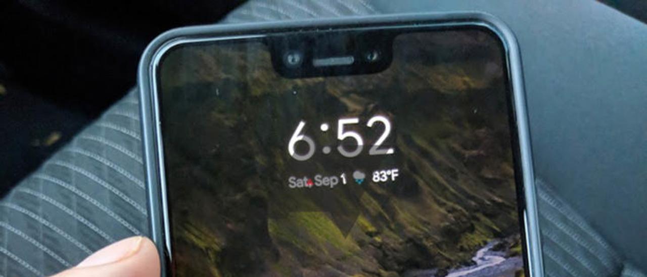 Google Pixel 3 XL perso in un Lyft