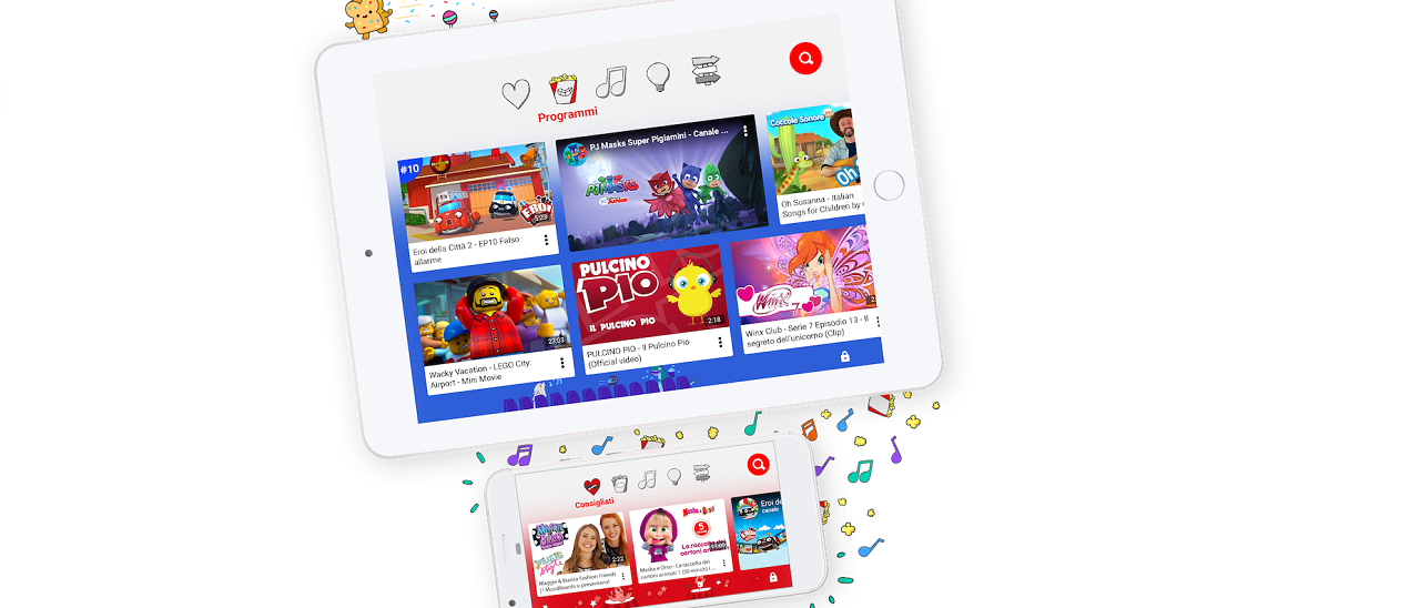 YouTube Kids in Italia, video a misura di bambino