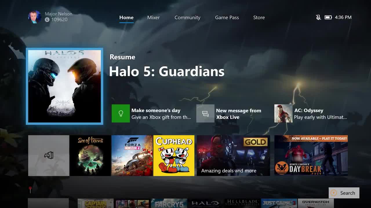 Xbox One, arriva l’aggiornamento di ottobre