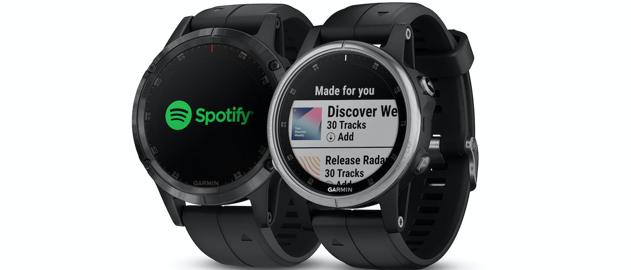 Spotify disponibile su Garmin Fenix 5 Plus