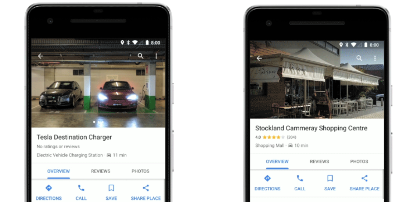 Su Google Maps anche le stazioni di ricarica