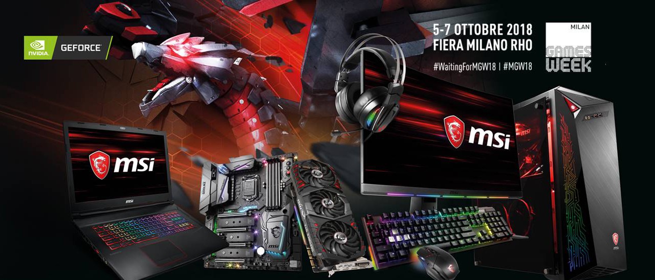 MSI sarà presente a Milan Games Week 2018