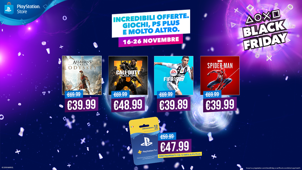 PS4: al via gli Sconti del Black Friday su PlayStation Store