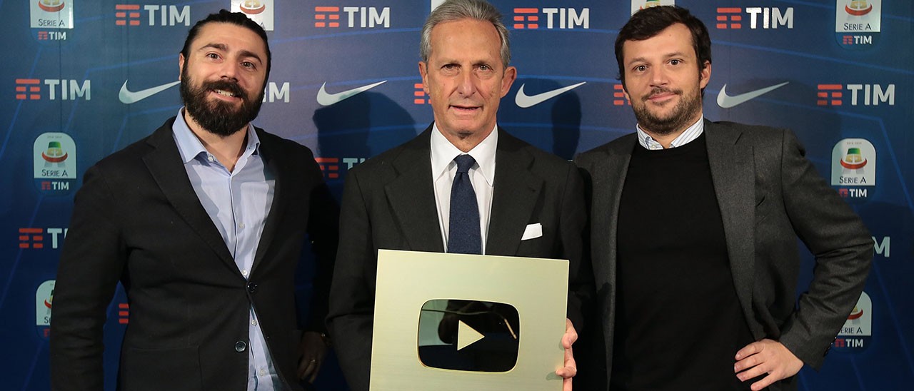 Calcio: grande successo per la Serie A su YouTube