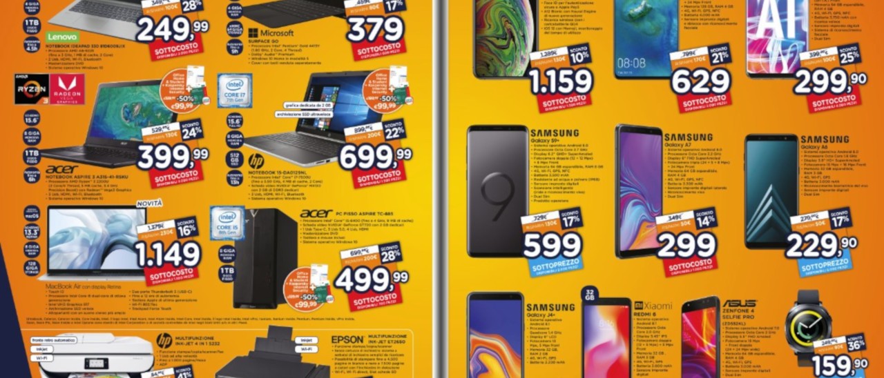 Il Sottocosto Unieuro anticipa il Natale