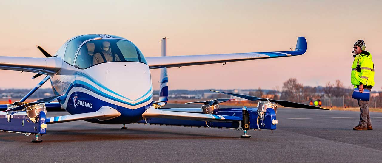 Taxi volante autonomo nel primo test di Boeing