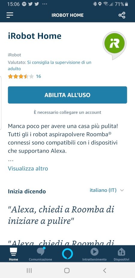 Alexa pulisce la casa con iRobot Roomba