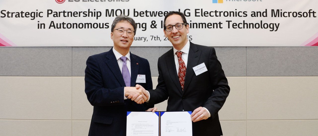 CES 2019, LG e Microsoft per la guida autonoma