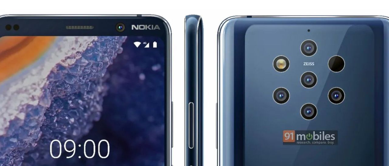 Nokia 9 PureView, cinque fotocamere posteriori