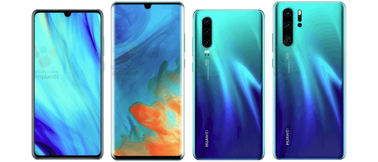 Huawei P30 e P30 Pro, specifiche e immagini