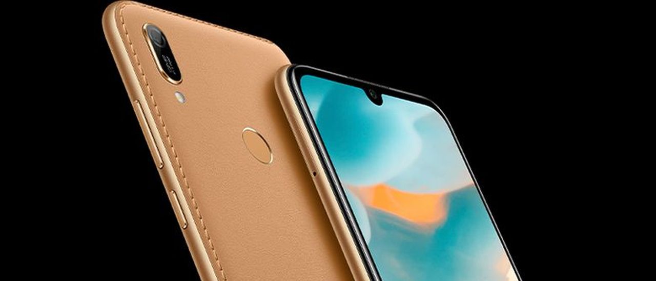 Huawei Y6 2019, notch a goccia e cover in pelle