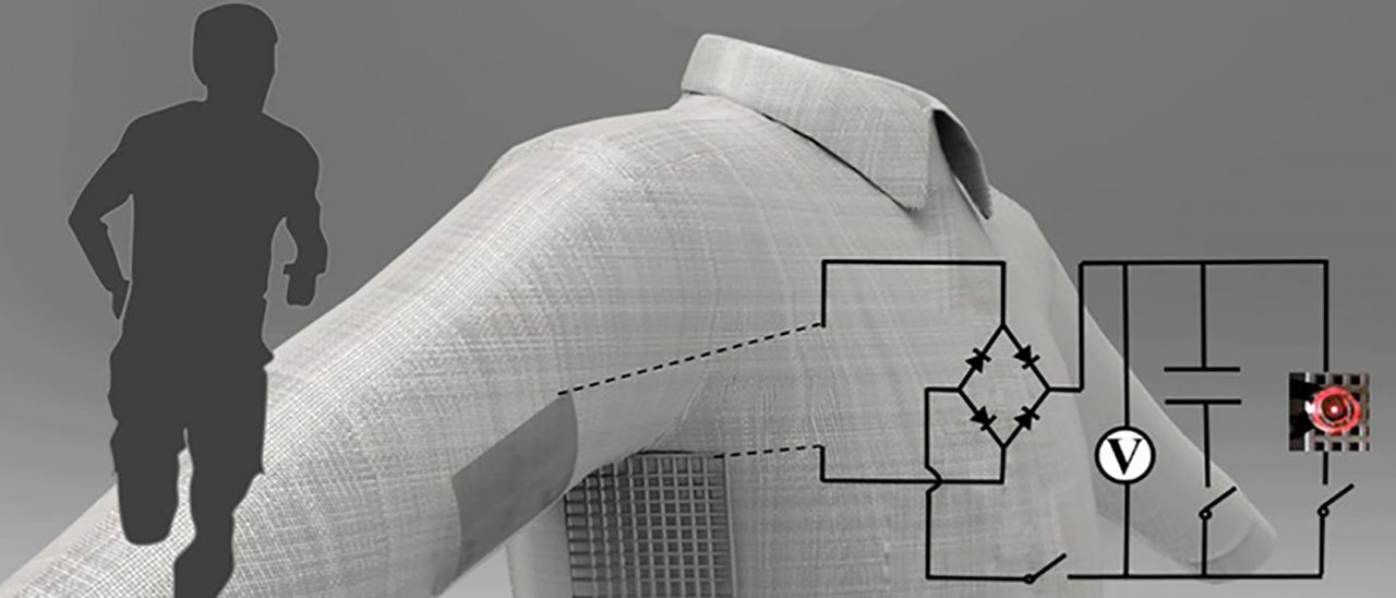 Abiti smart stampati in 3D che producono energia