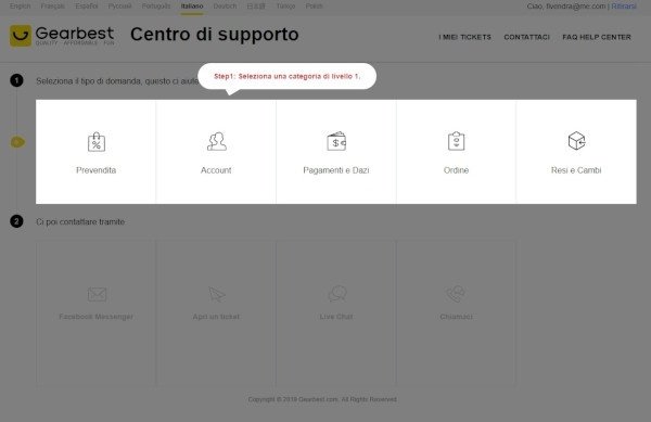 Supporto GearBest
