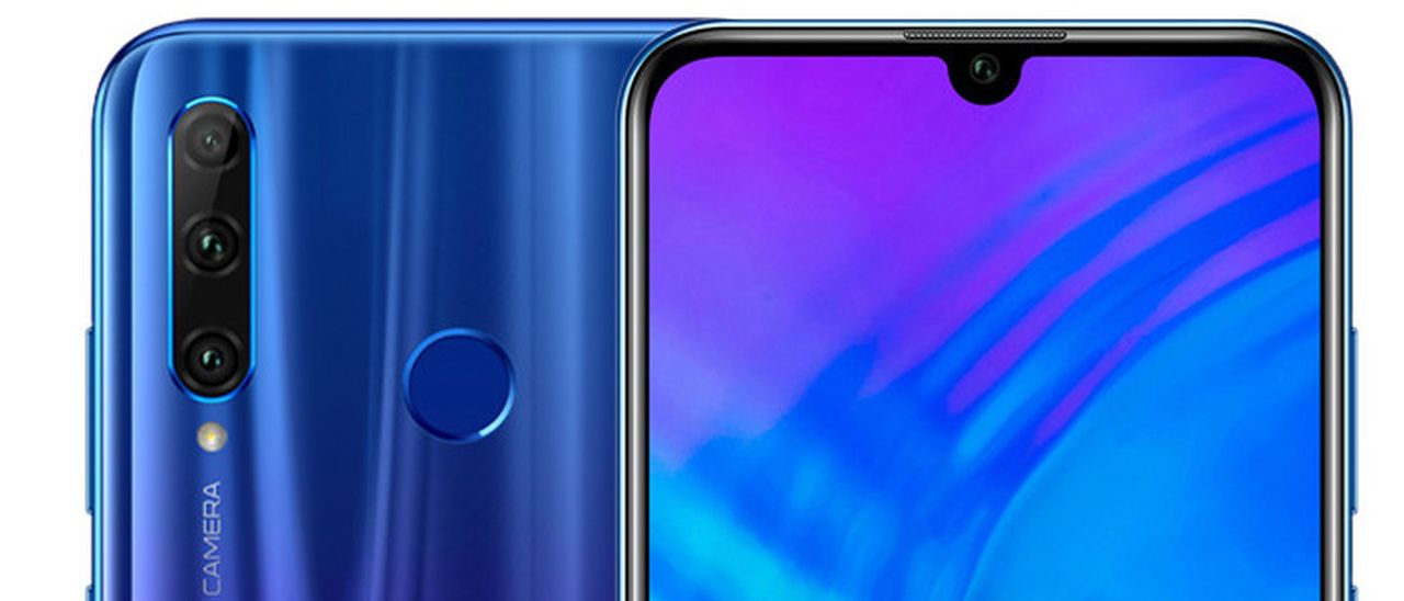 Honor 20i, schermo da 6,21 pollici e tre fotocamere