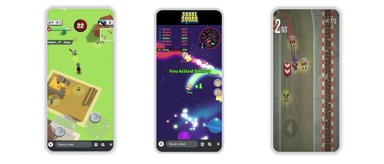 Snapchat lancia la sua piattaforma gaming