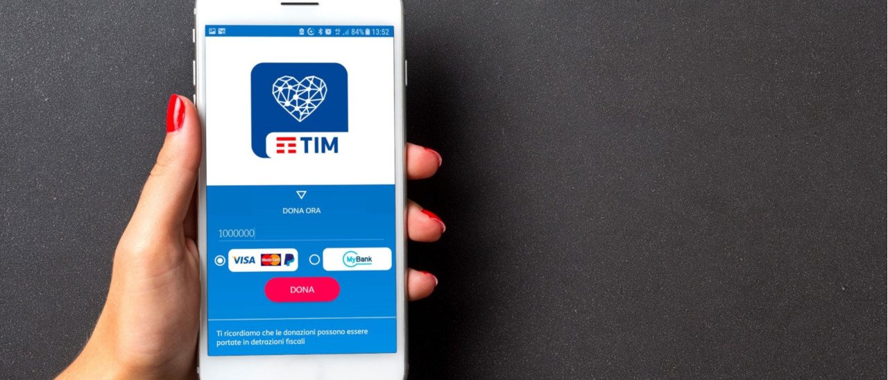 Nasce DonaconTIM per una solidarietà più smart