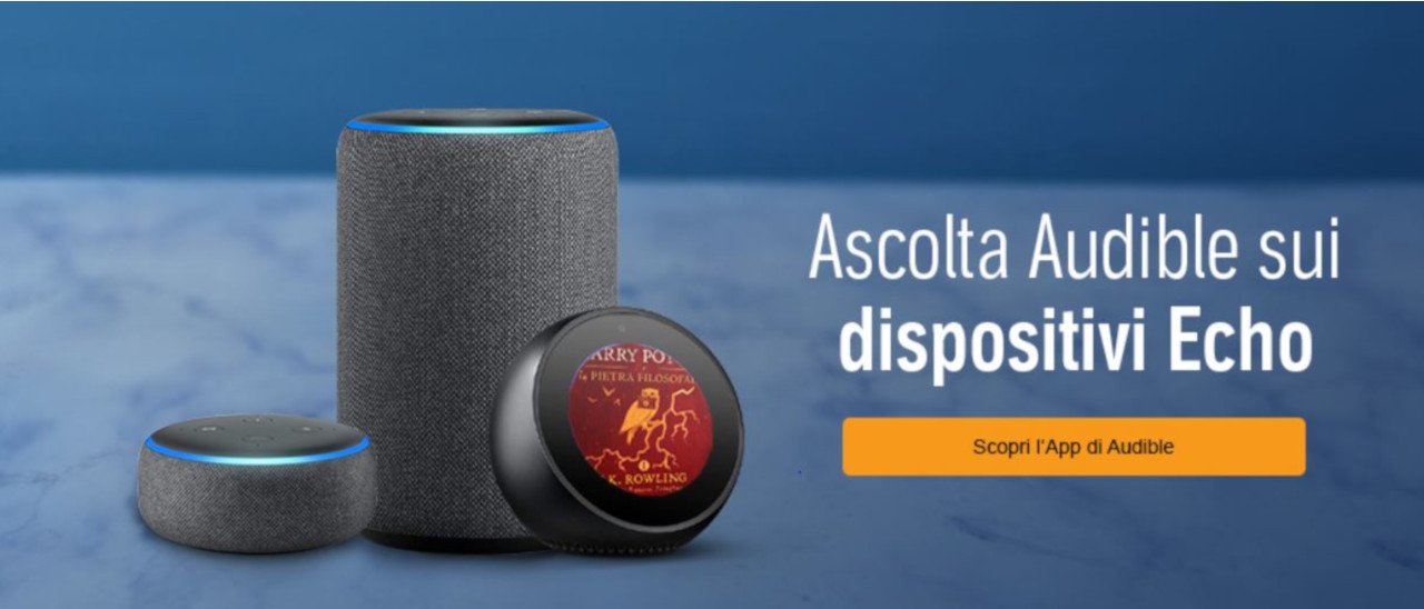 Audible sbarca su Alexa in Italia