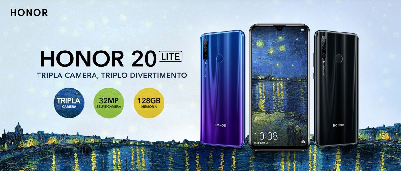 Honor 20 Lite disponibile in Italia