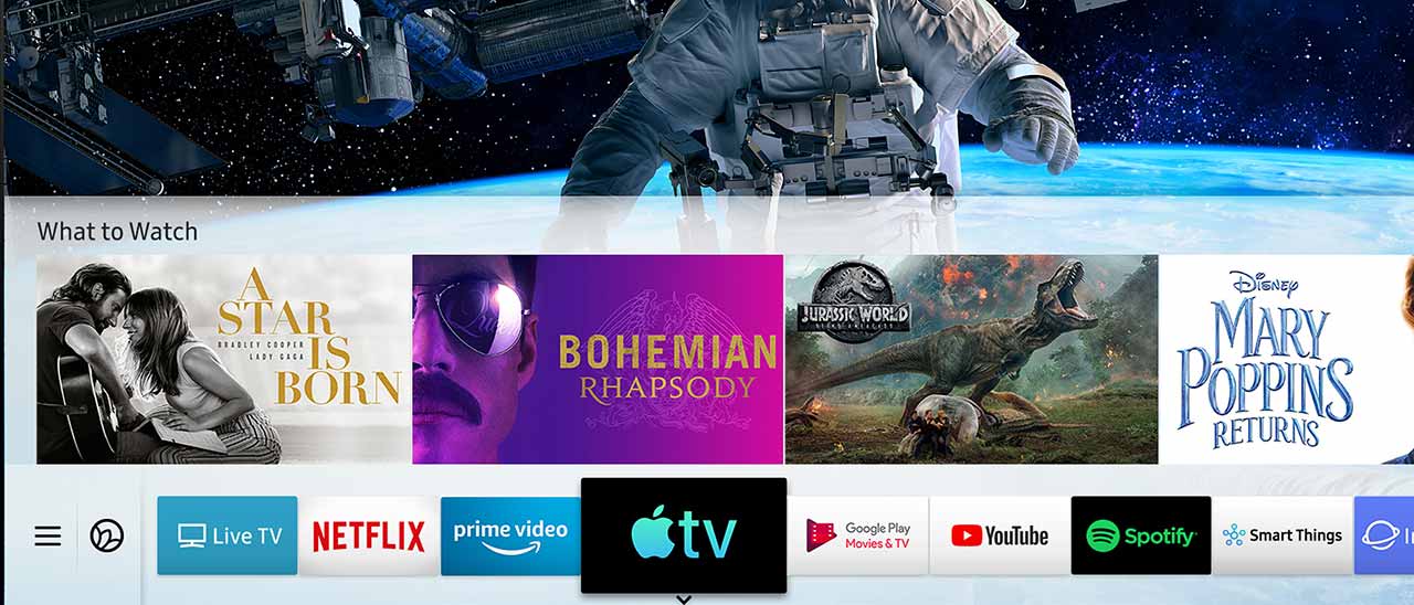 Smart TV Samsung, disponibili Apple TV e AirPlay 2