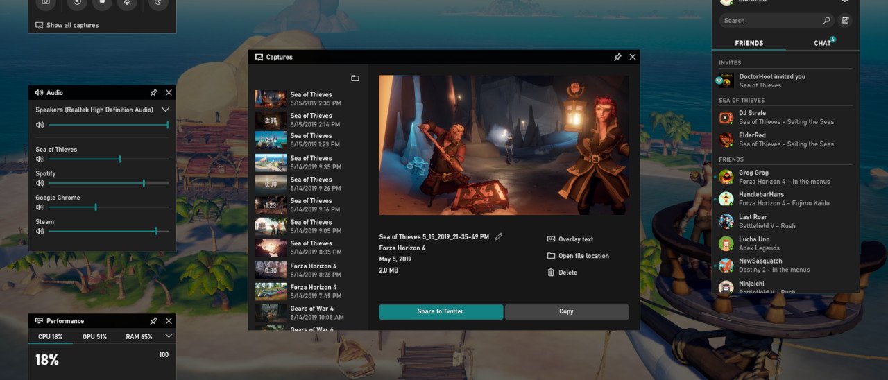 Windows 10, arriva la nuova Xbox Game Bar