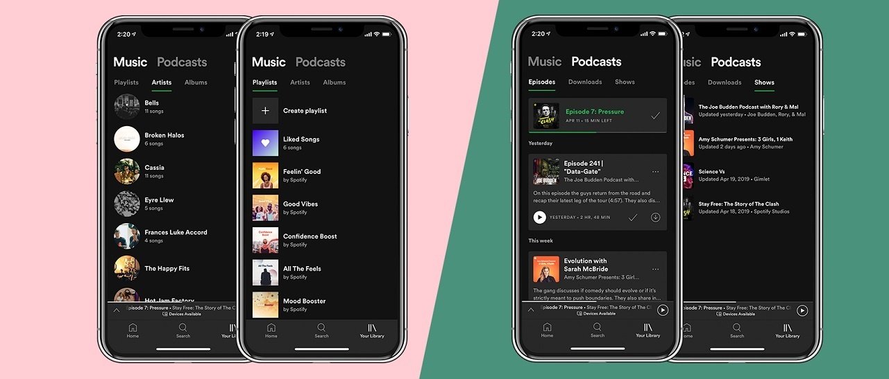 Spotify, la libreria si rifà il look: cosa cambia