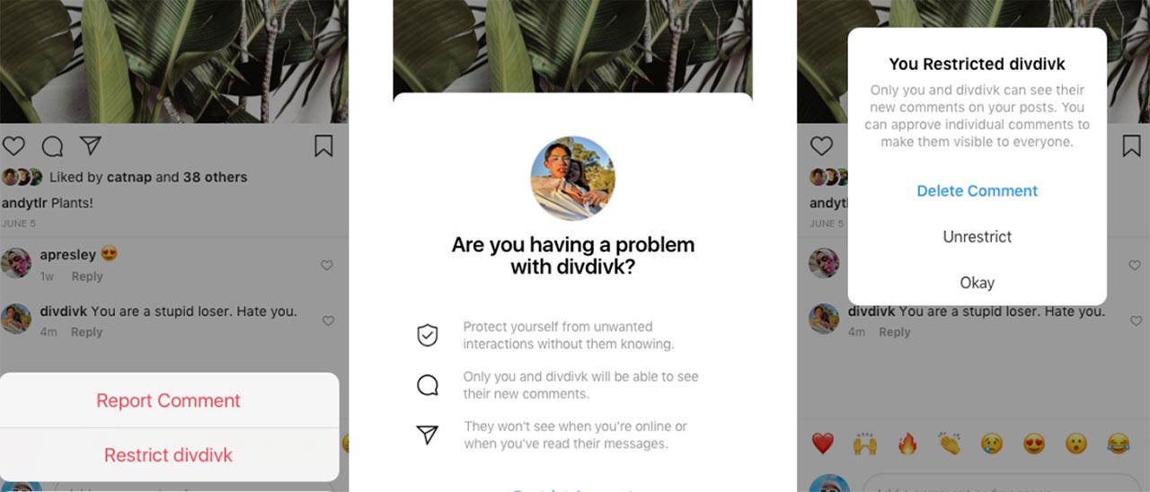 Instagram annuncia Restrict contro il bullismo