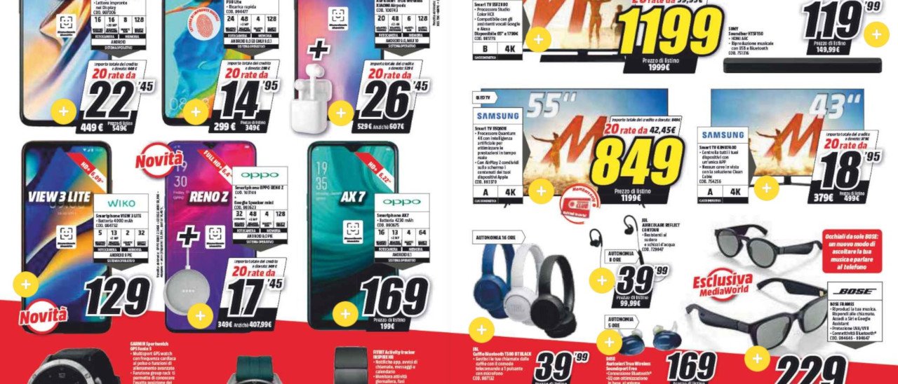 MediaWorld, volantino Bye Bye Rate