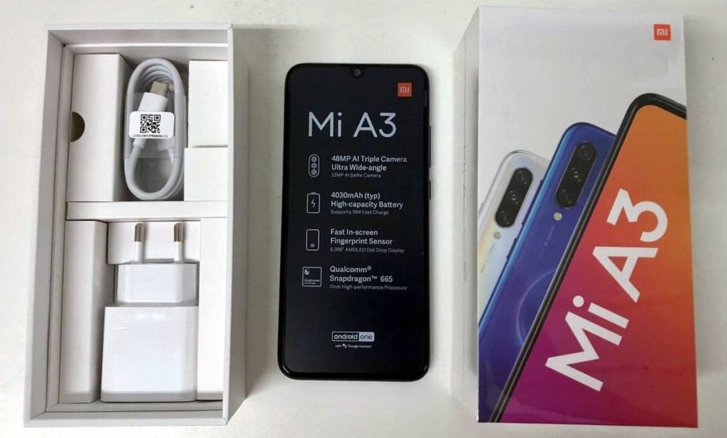 Xiaomi Mi A3 box leak