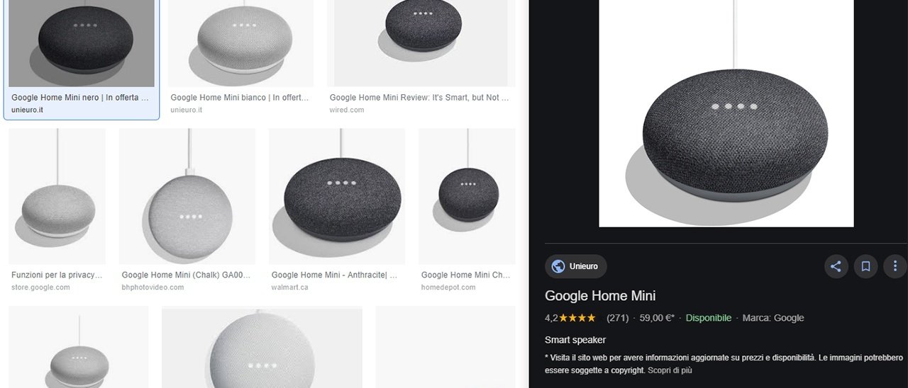 Google Immagini, nuova interfaccia su desktop
