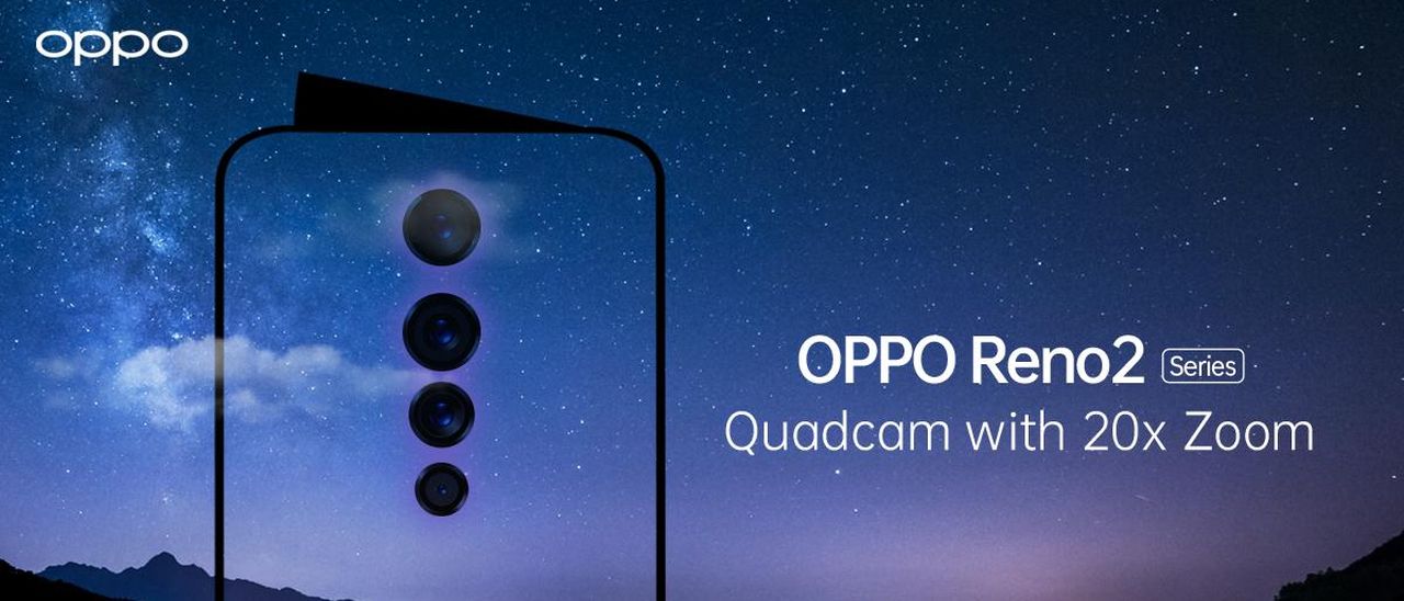 Oppo Reno 2, quad camera con zoom 20x