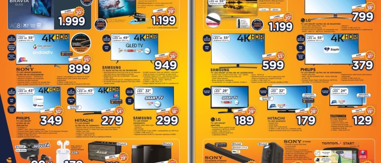 Fuoritutto Unieuro: sconti sino al 60%