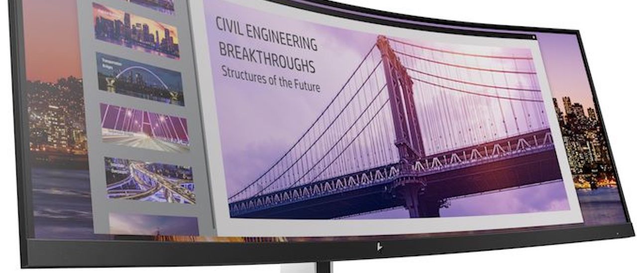 Questo è il nuovo monitor curvo di HP