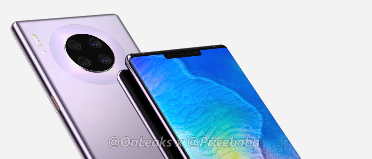 Huawei Mate 30, press render degli smartphone