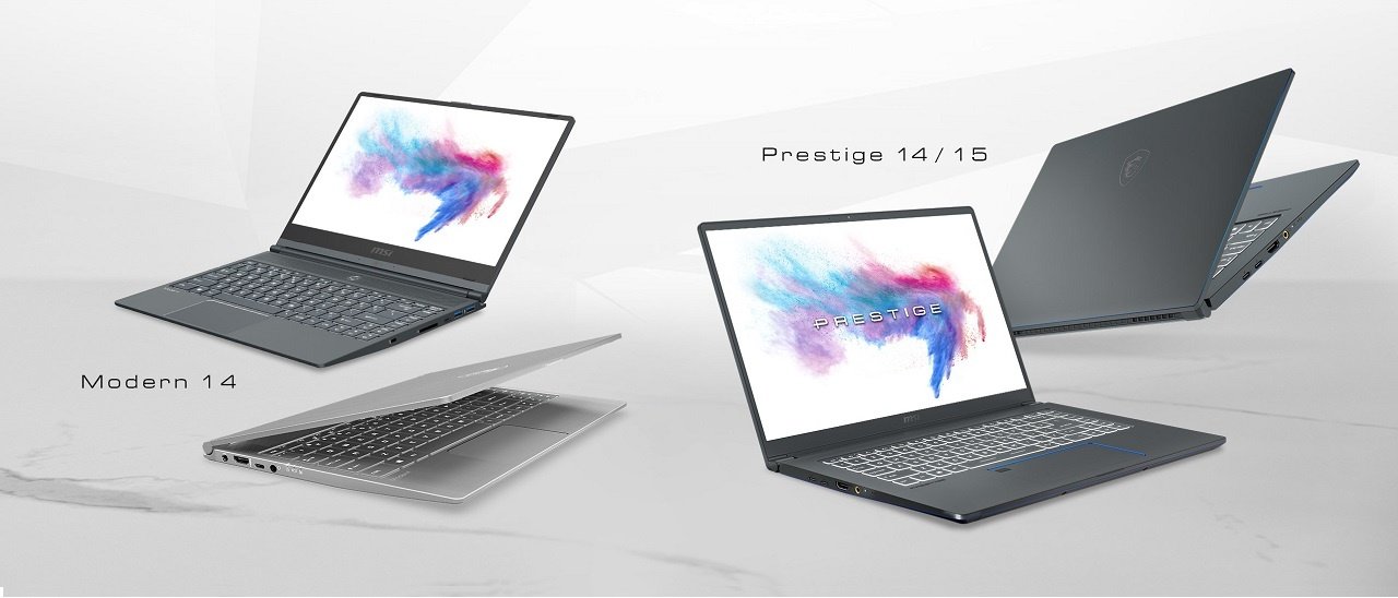 MSI Prestige e Modern, portatili per creativi