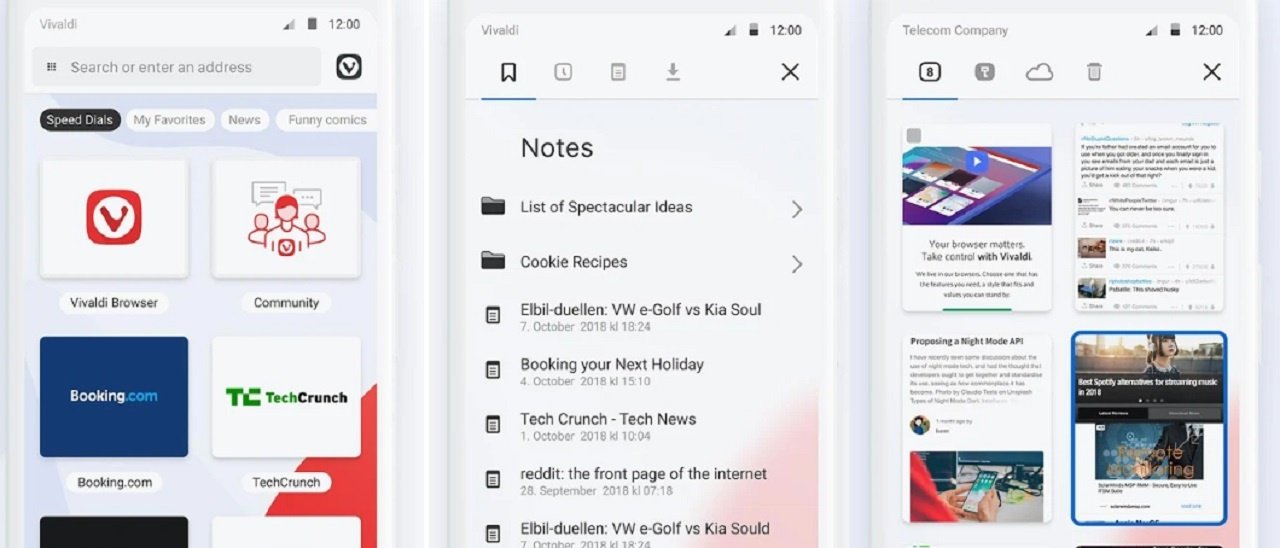 Vivaldi, il browser web sbarca su Android