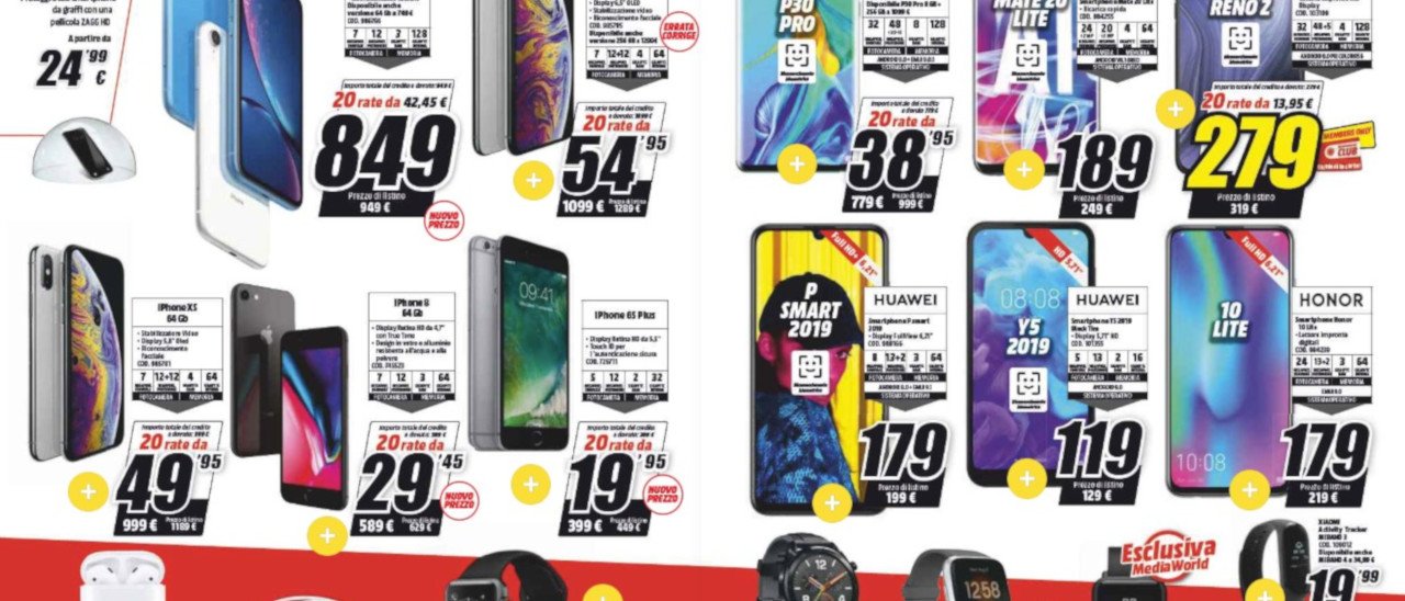 Volantino MediaWorld: tante offerte a tasso zero