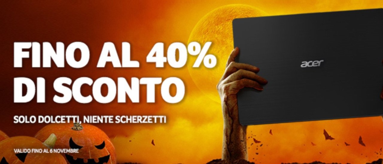 Acer Halloween Sale: sino al 40% di sconto