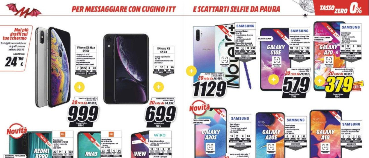 MediaWorld, volantino di Halloween con tasso zero