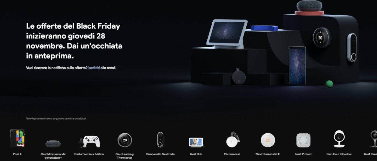 Google Store annuncia il Black Friday