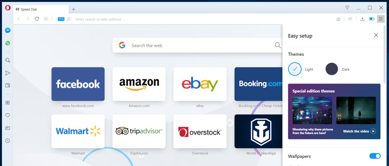 Opera 65 migliora il tracker blocker