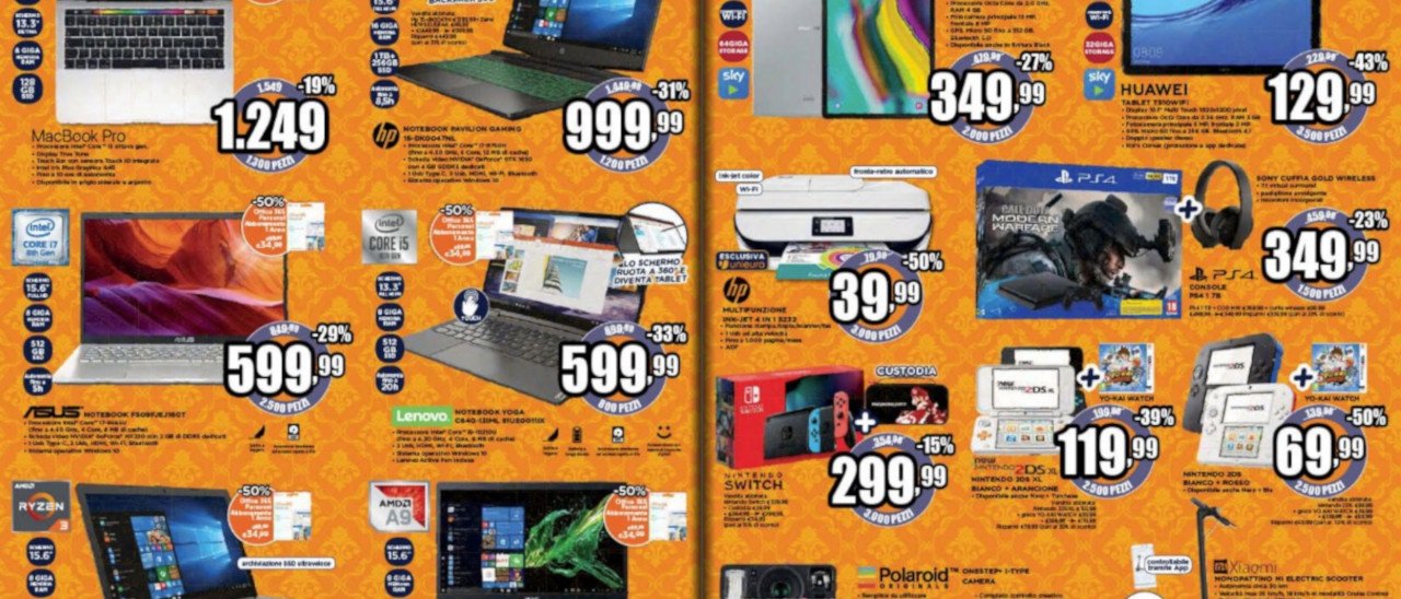 Unieuro, il Black Friday è iniziato