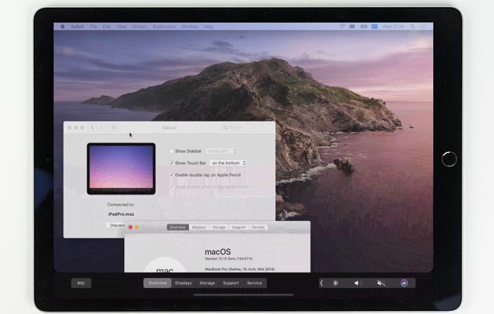 Apple Sidecar: iPad fa da display, tavoletta grafica e Touch Bar