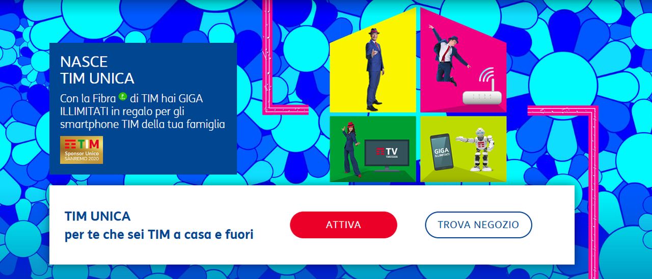 TIM Unica: fisso, mobile, TV e smart home